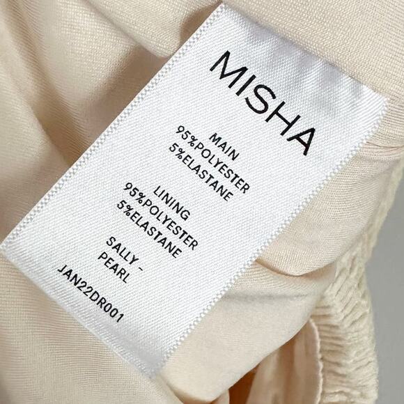 MISHA Sally Mini Dress 2 Ivory NWT - Picture 9 of 9